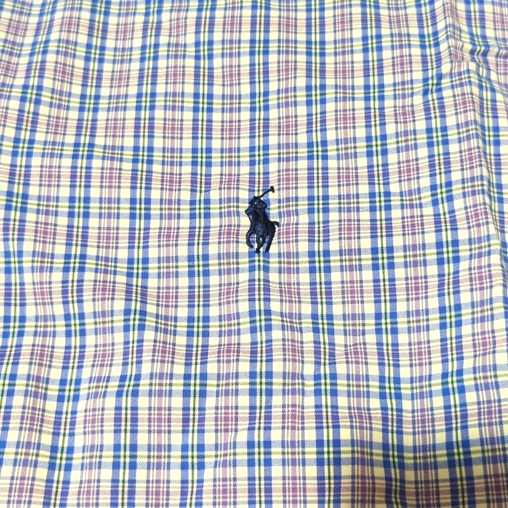 Ralph Lauren Plaid Performance Twill Men's 4XB shirt. - Picture 8 of 9